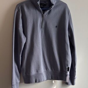 French Connection Men's Slate Zip-Up Sweater size medium